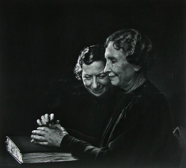 Helen Keller, with Polly Thompson