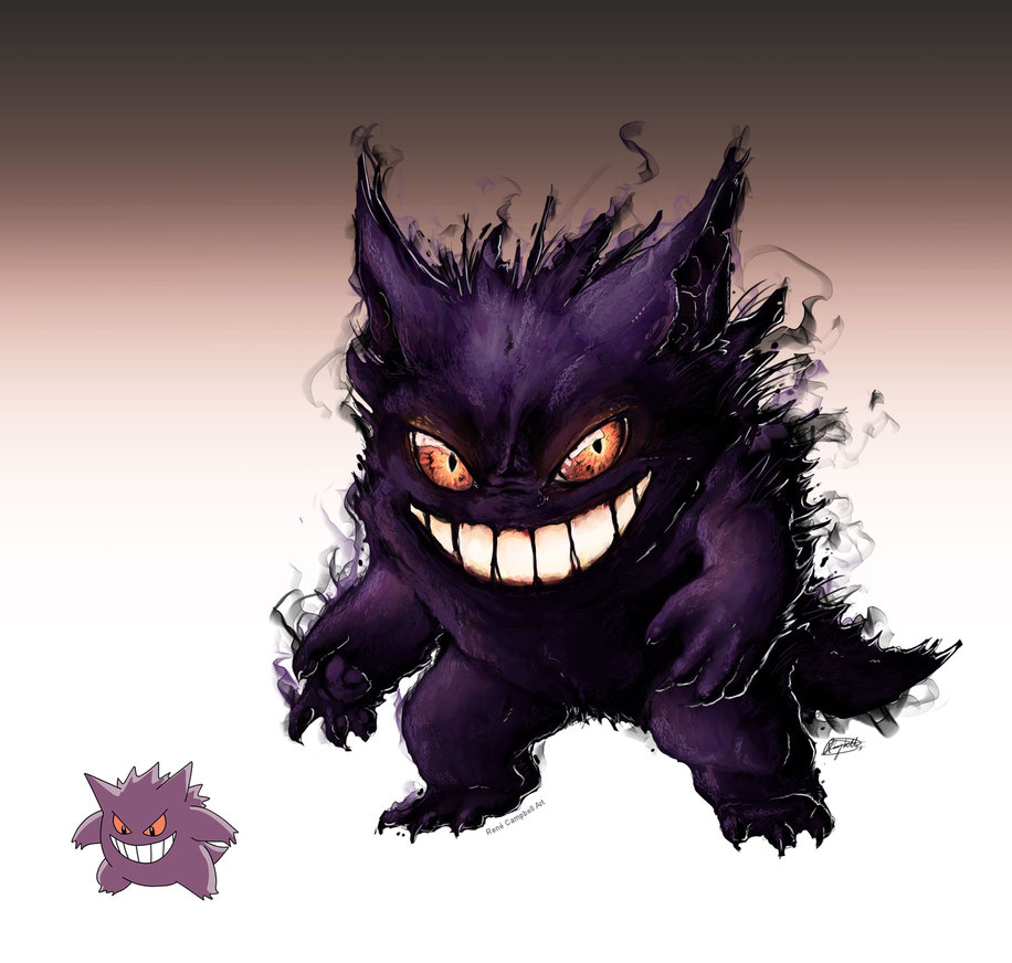 realistic_pokemon_sketches__gengar_by_nauvasca-d61werl