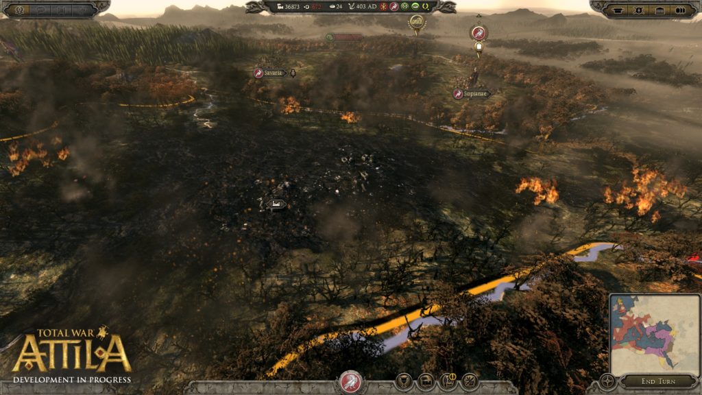 Total War ATTILA Campaign Destruction