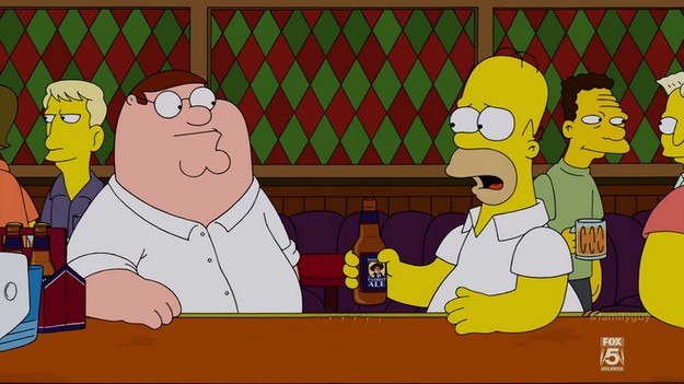 Family Guy S13E01 Homer Peter Beer