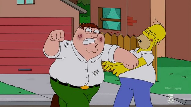 Family Guy S13E01 Homer Peter Fight 2