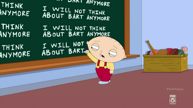 Family Guy S13E01 Stewie Board