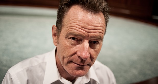 CAMBRIDGE, MA - AUGUST 27: Actor Bryan Cranston at the American Repertory Theatre in Cambridge. Cranston is currently in rehearsal for his upcoming stage appearance in Robert Schenkkan's new play, "All the Way." (Photo by Colm O'Molloy for The Boston Globe via Getty Images)