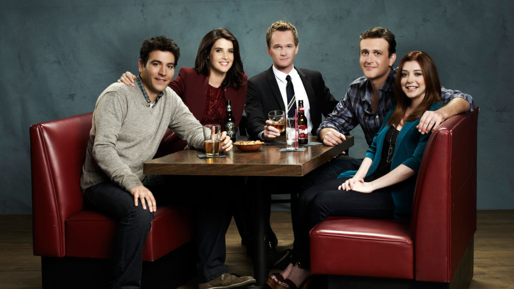 HOW I MET YOUR MOTHER -- Season 8 -- Pictured (L-R): Josh Radnor as Ted Mosby, Cobie Smulders as Robin Scherbatsky, Neil Patrick Harris as Barney Stinson, Jason Segel as Marshall Eriksen and Alyson Hannigan as Lily Aldrin -- © 20th Century Fox Television