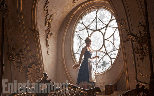 Beauty and the Beast (2017) Belle (Emma Watson) in the Ballroom of the Beast's castle.