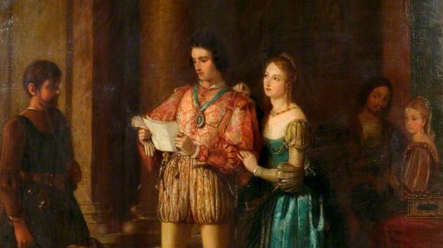 Newton, Gilbert Stuart, 1794-1835; Portia and Bassanio
