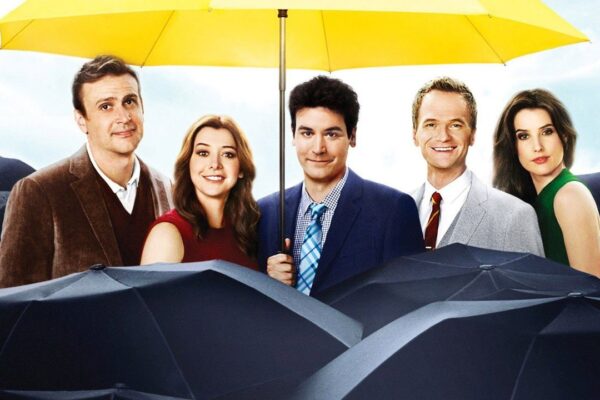 How I Met Your Mother kadrosu sarı şemsiyenin altında