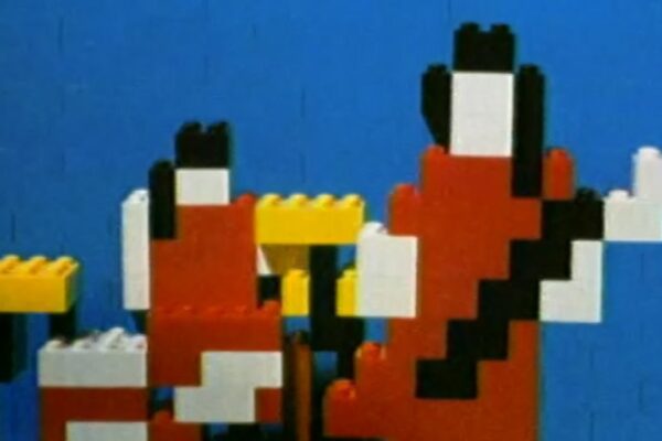 The White Stripes'ın Lego'dan yapılmış Fell in Love with a Girl klibinden bir kare