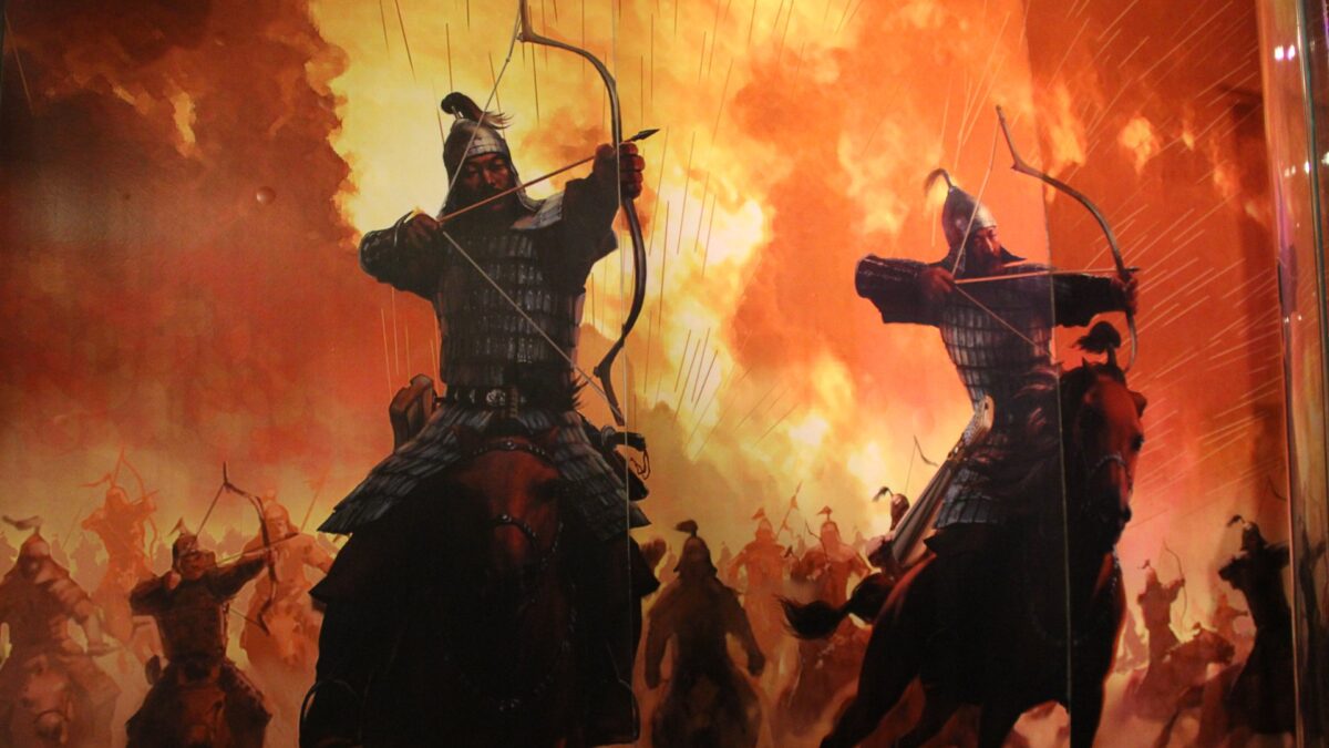 Mongolian Empire Warrior Mural