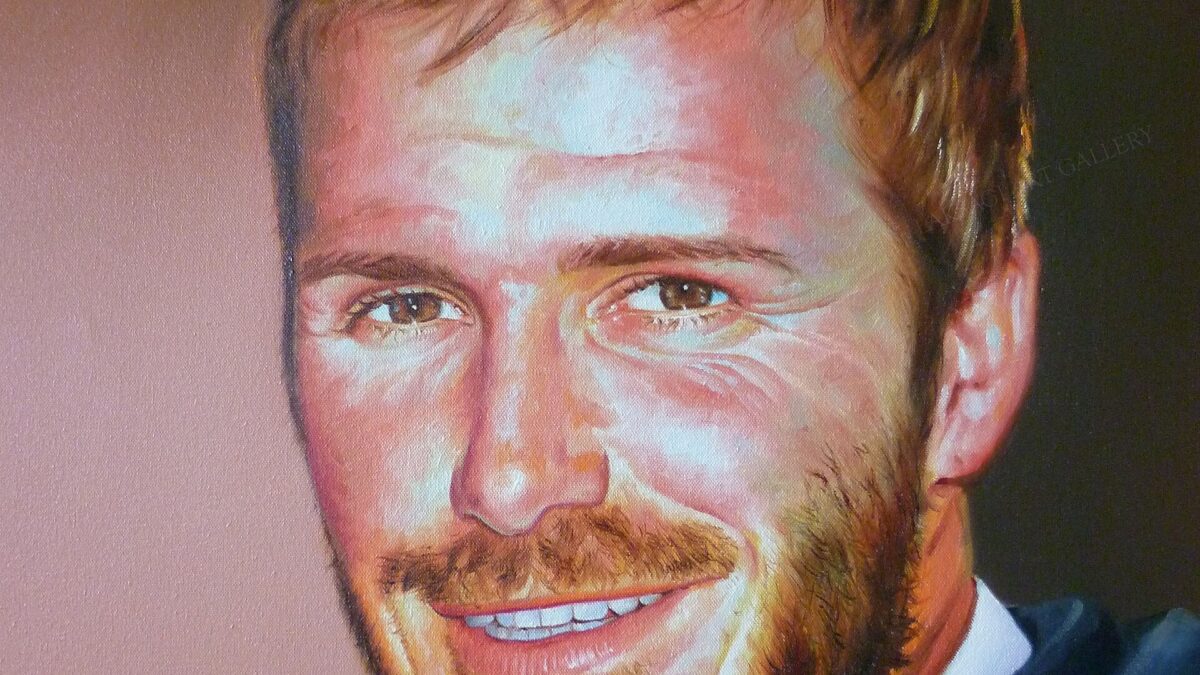 DAVID BACKHAM - OIL PAINTING