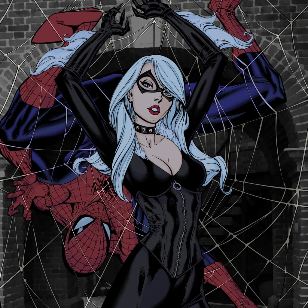 Black cat spider man. Чёрная кошка Марвел и человек паук любовь. Серебряный Соболь человек паук 1994. Человек паук и черная кошка. Spectacular Spider-man Black Cat.