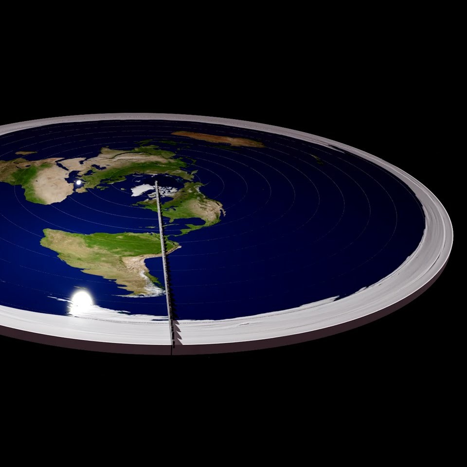 плоская земля фото из космоса