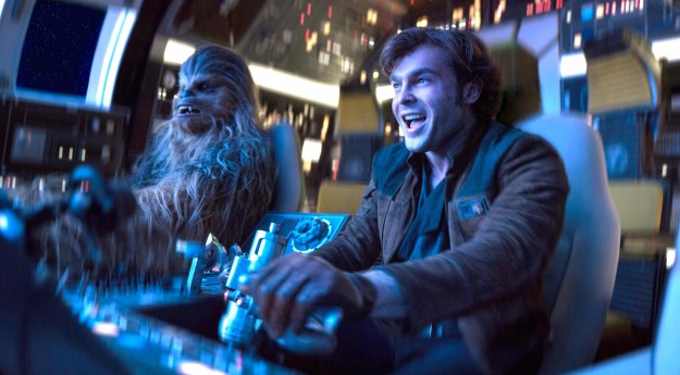 SOLO: A STAR WARS STORY Alden Ehrenreich is Han Solo and Joonas Suotamo is Chewbacca