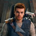 Cal Kestis and on his shoulder, BD from Star Wars Jedi: Survivor