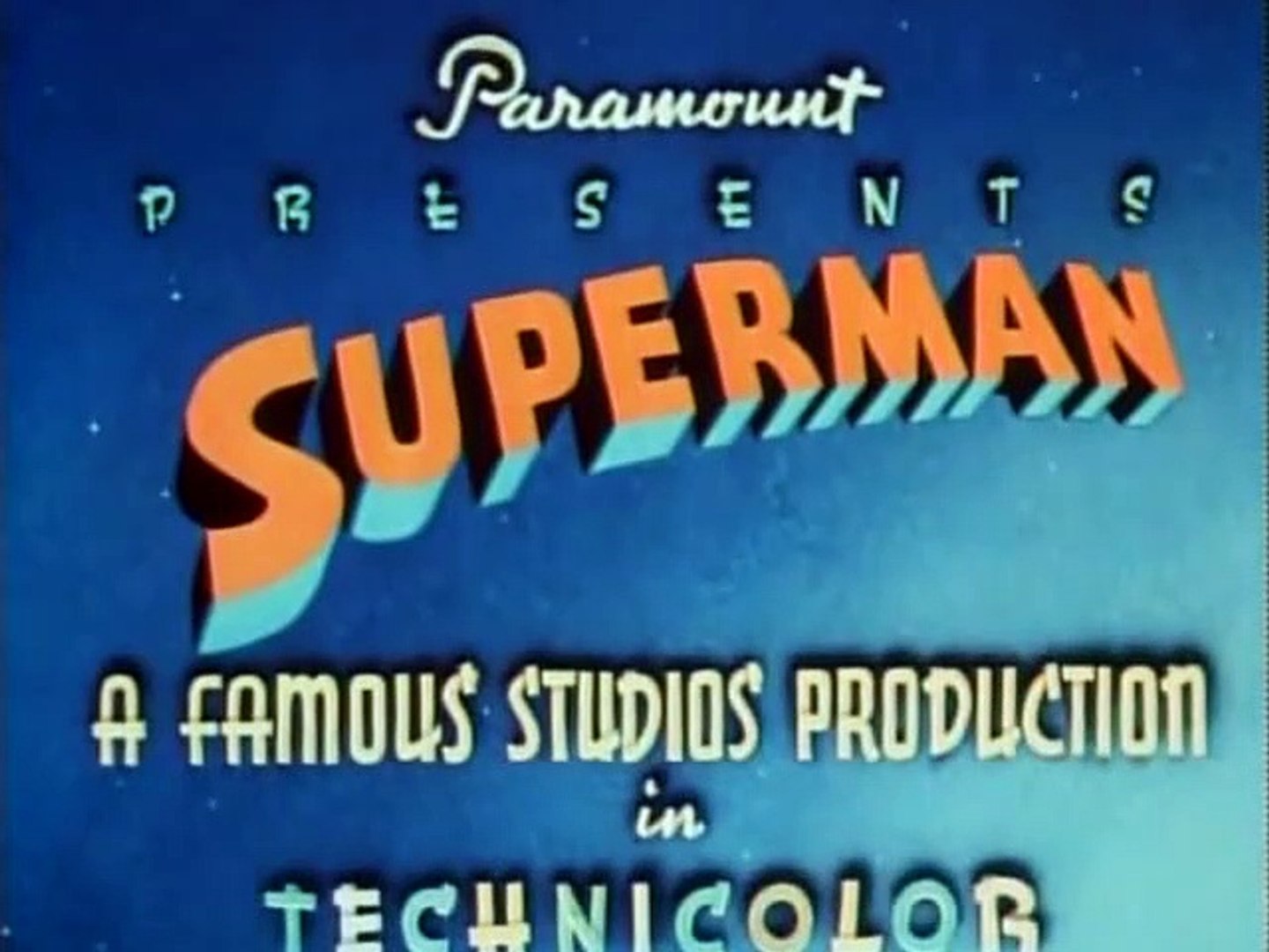 ilk Superman çizgi filmi