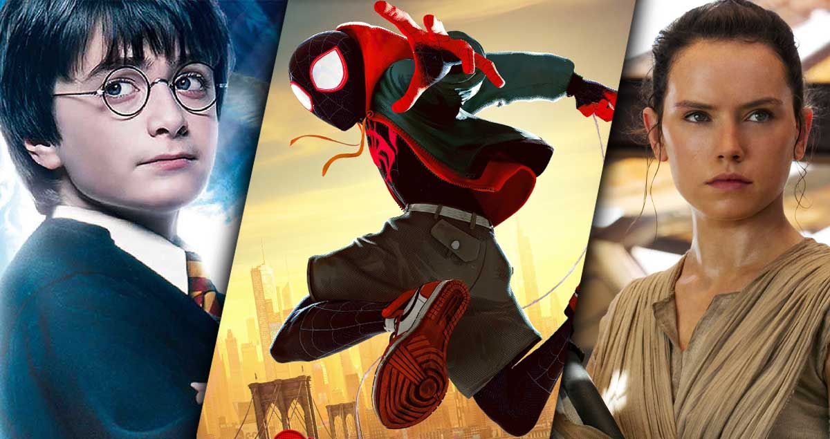 harry potter spider-man ve rey skywalker