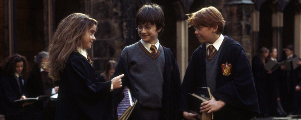 harry ron hermione in harry potter and the sorcerer's stone
