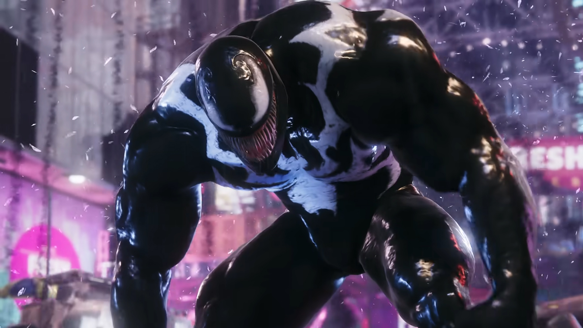 Marvel's Spiderman 2 adlı PlayStation 5 oyunundan Venom karakteri