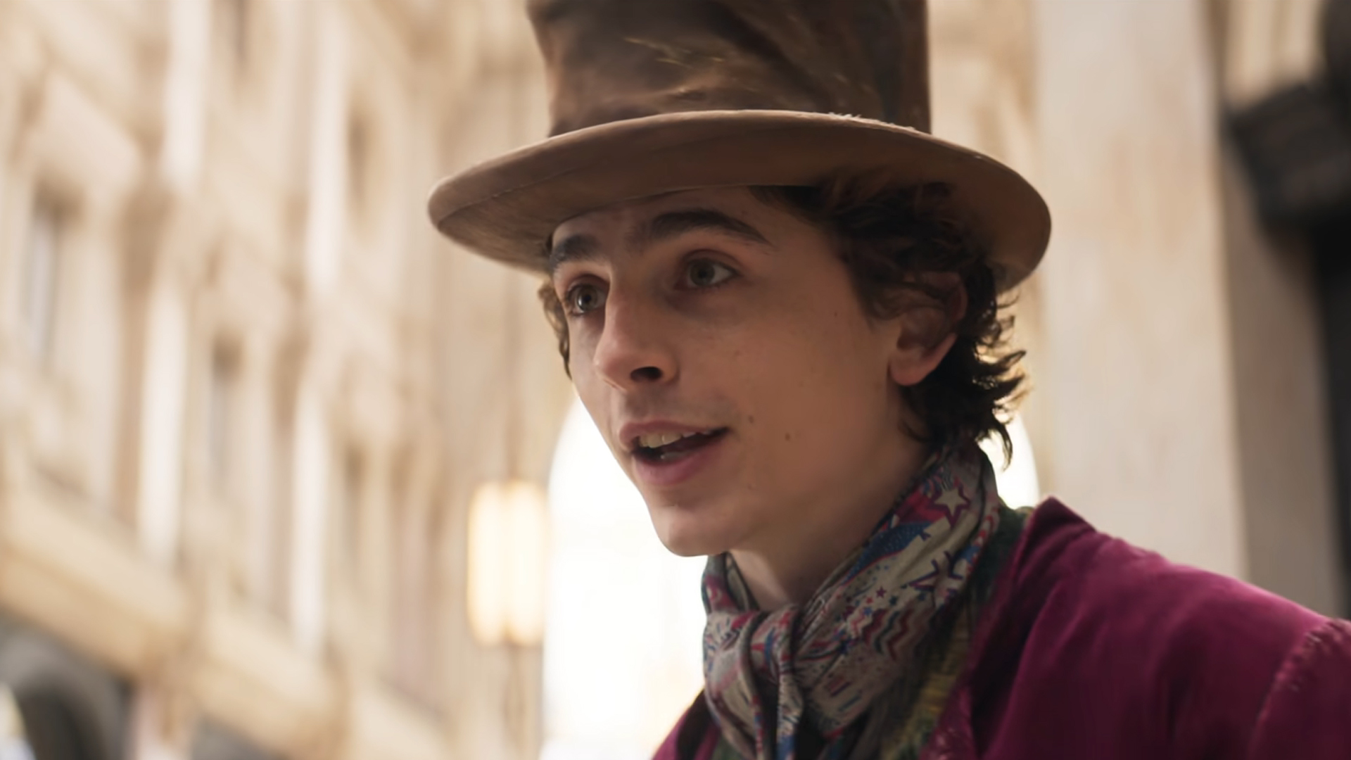 Willy Wonka filminden Timothee Chalamet