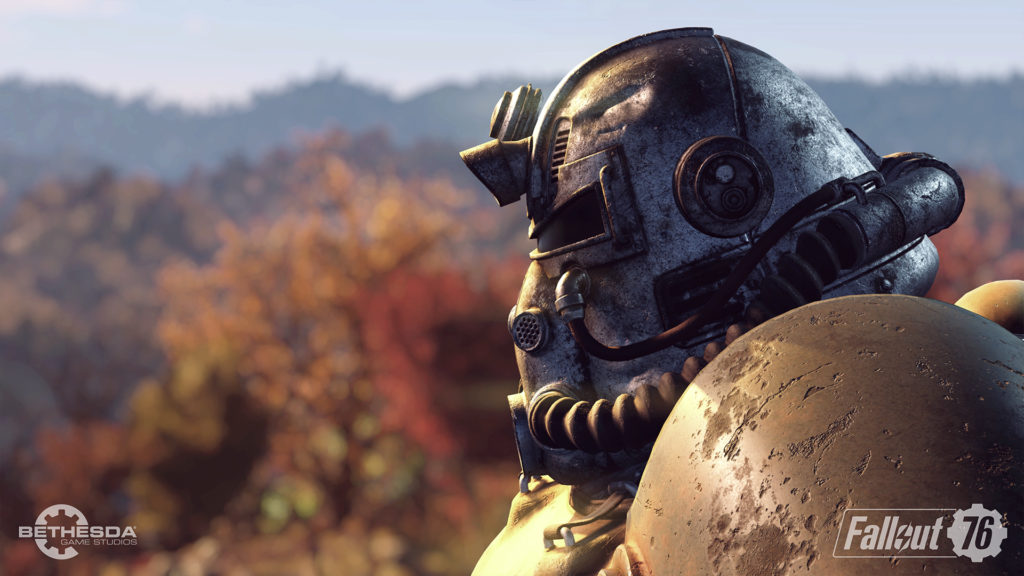 Bethesda Game Studios yapımı Fallout 76 oyunundan bir Power Armor görseli