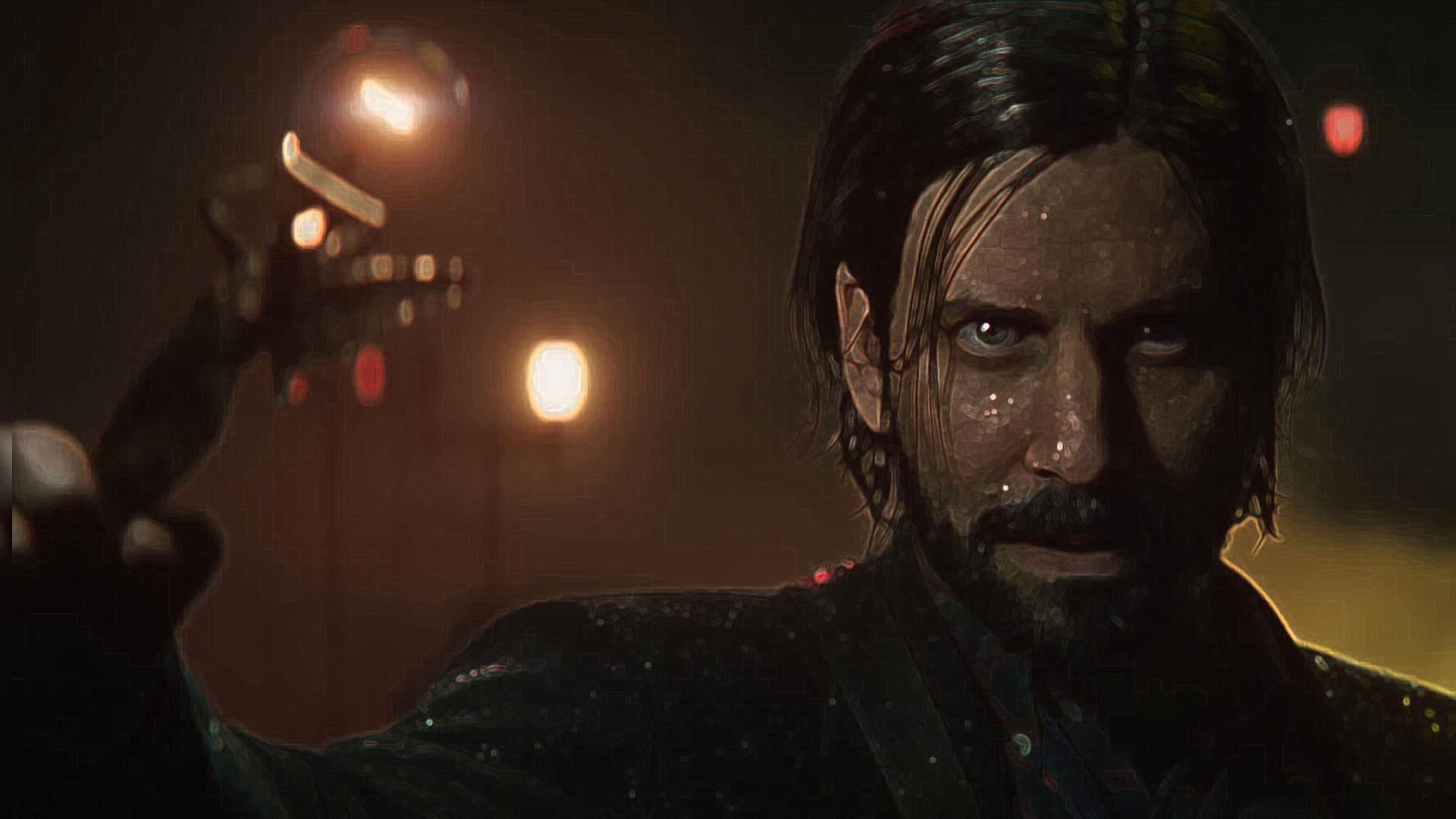 Remedy Entertainment yapımı Alan Wake 2 adlı korku oyununun trailerından bir görsel