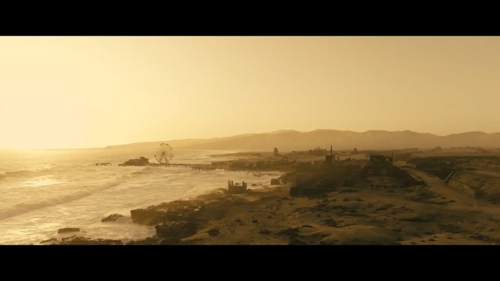 Amazon Studios ve Kilter Films yapımı Fallout dizisi trailerı içinden Los Angeles şehrinin yer aldığı bir görsel