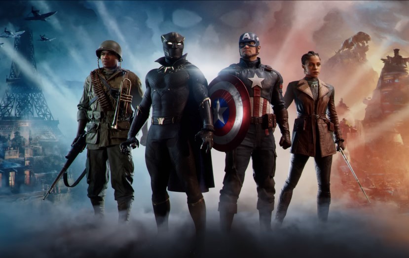 captain america black panther marvel